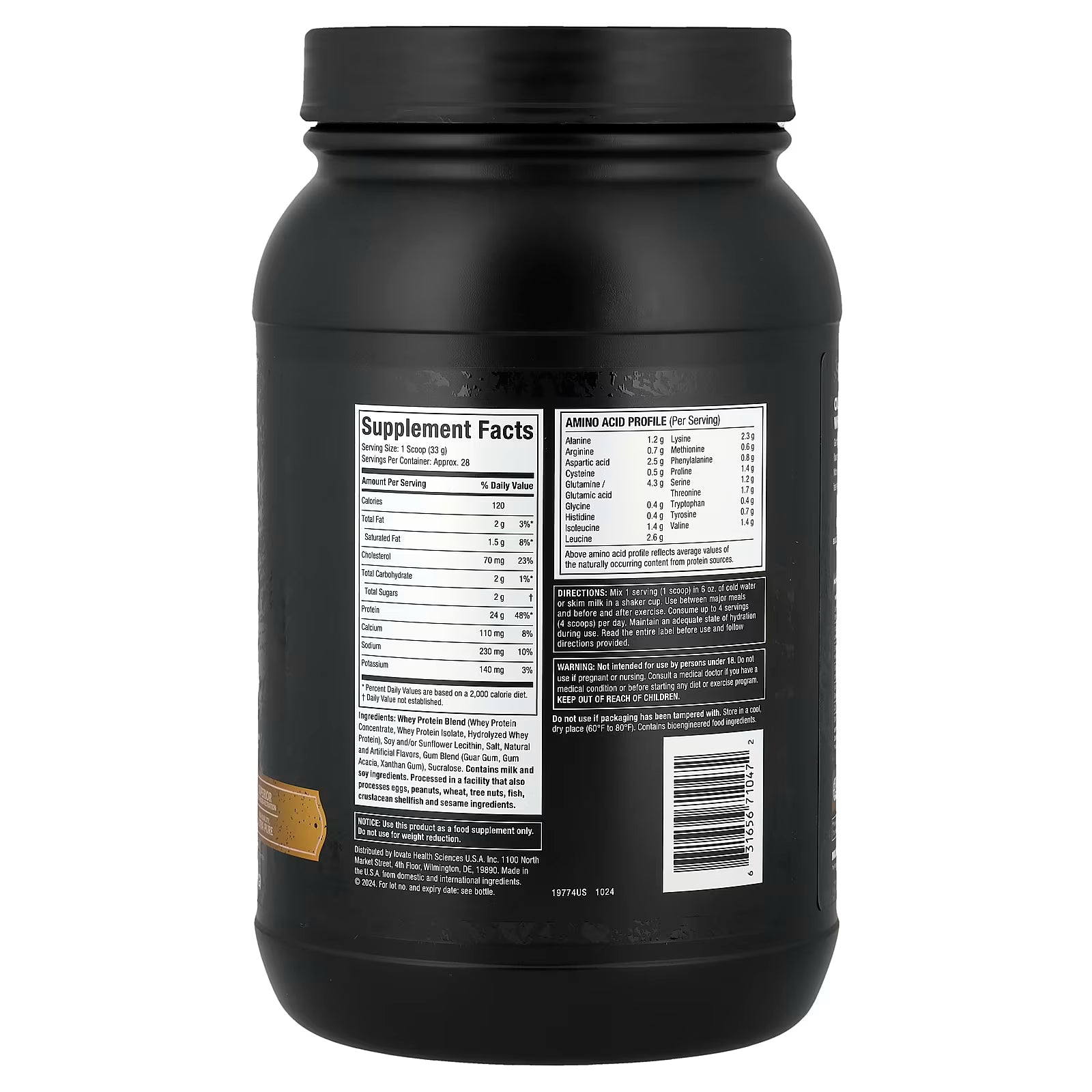 MUSCLETECH NITRO TECH 100% WHEY GOLD Vanilla / 2LBS