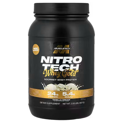 MUSCLETECH NITRO TECH 100% WHEY GOLD Vanilla / 2LBS