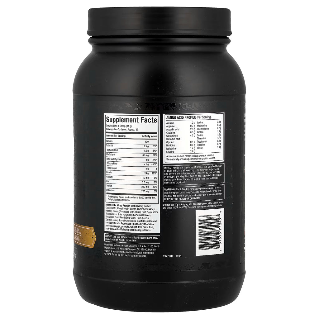 MUSCLETECH NITRO TECH 100% WHEY GOLD Chocolate / 2LBS
