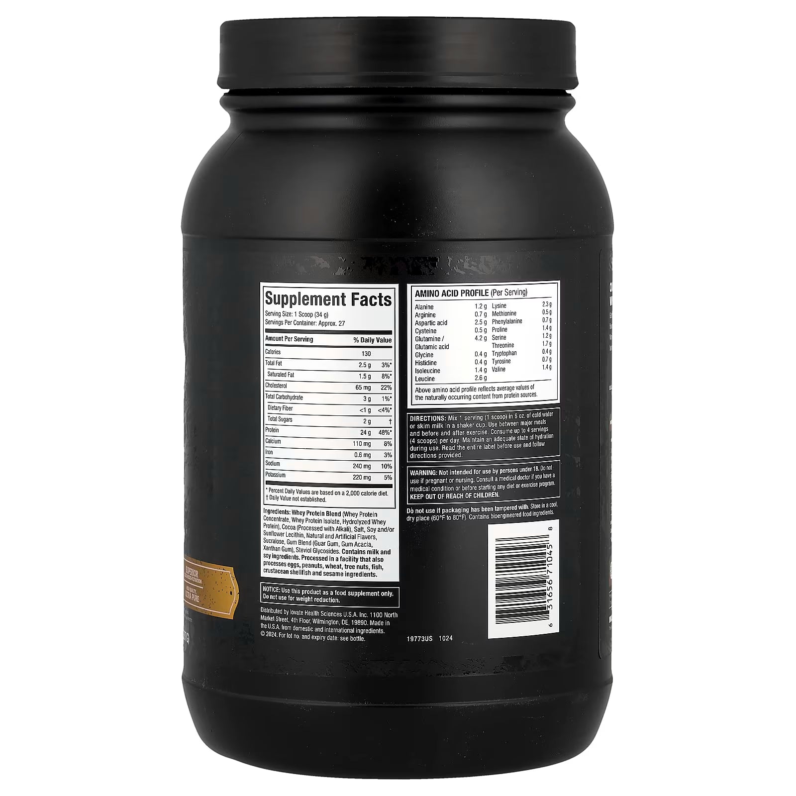 MUSCLETECH NITRO TECH 100% WHEY GOLD Chocolate / 2LBS